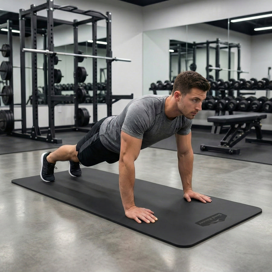 Non-Slip PU Rubber Yoga & Gym Mat with Sweat Absorption