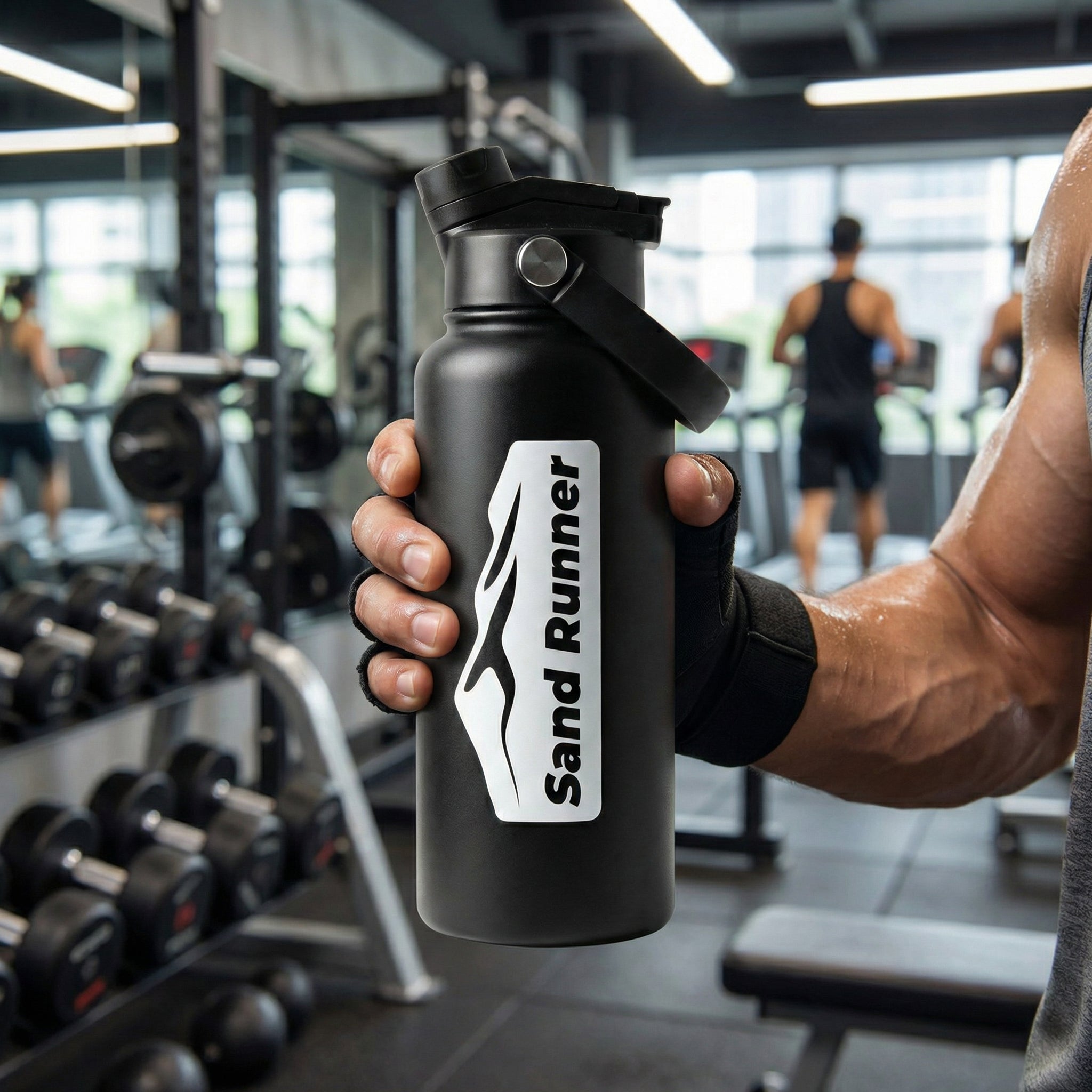 Insulated Stainless Steel Sports Water Bottle with Leakproof Lid