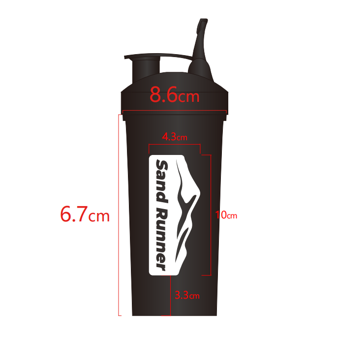 Plastic Protein Shaker Bottle for Gym and Sports
