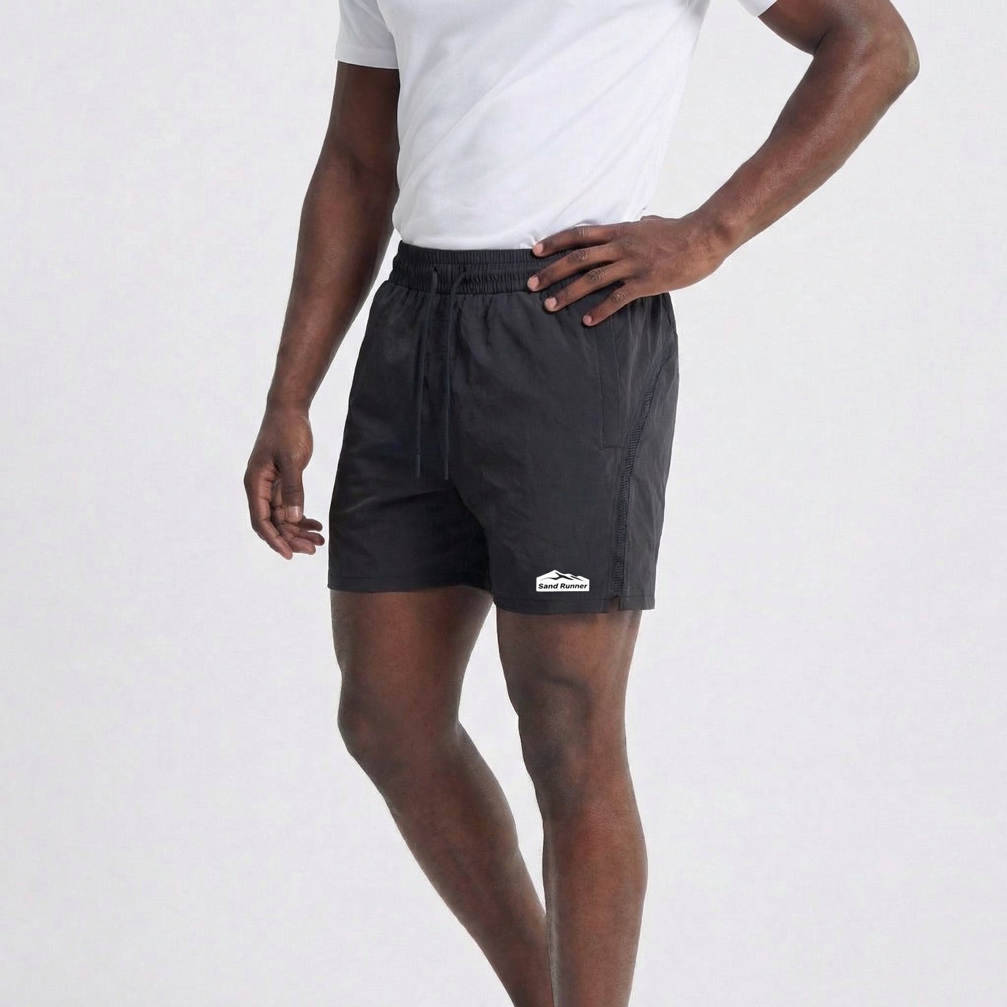 Men’s Lightweight Athletic Shorts with Elastic Waist and Pockets