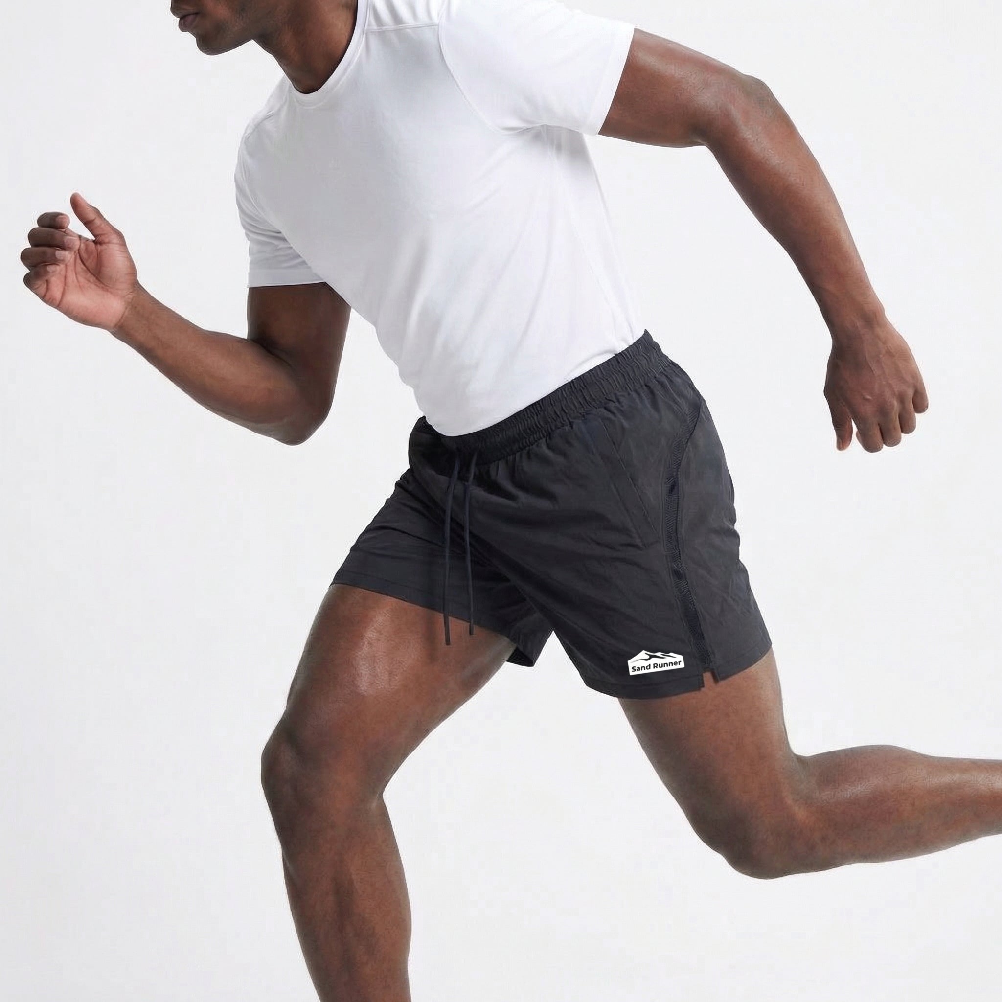Men’s Lightweight Athletic Shorts with Elastic Waist and Pockets