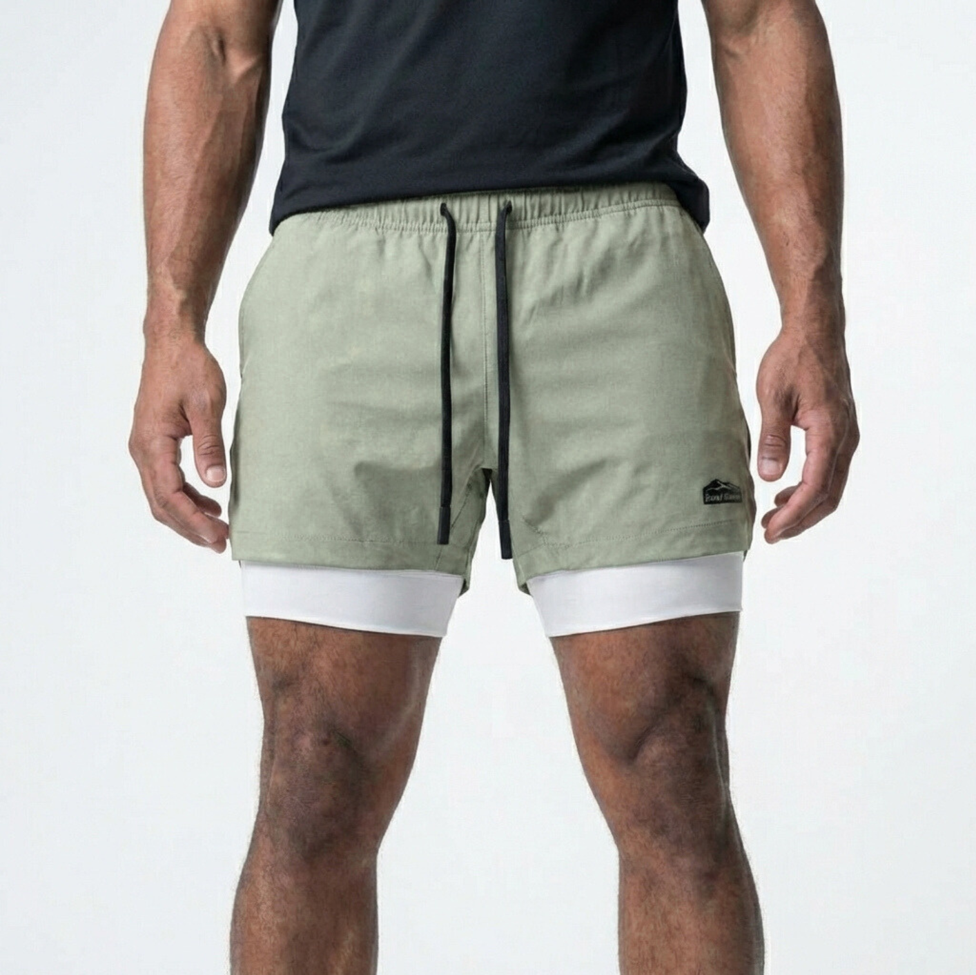 Men’s 7-Inch Double-Layer Quick-Dry Running Shorts