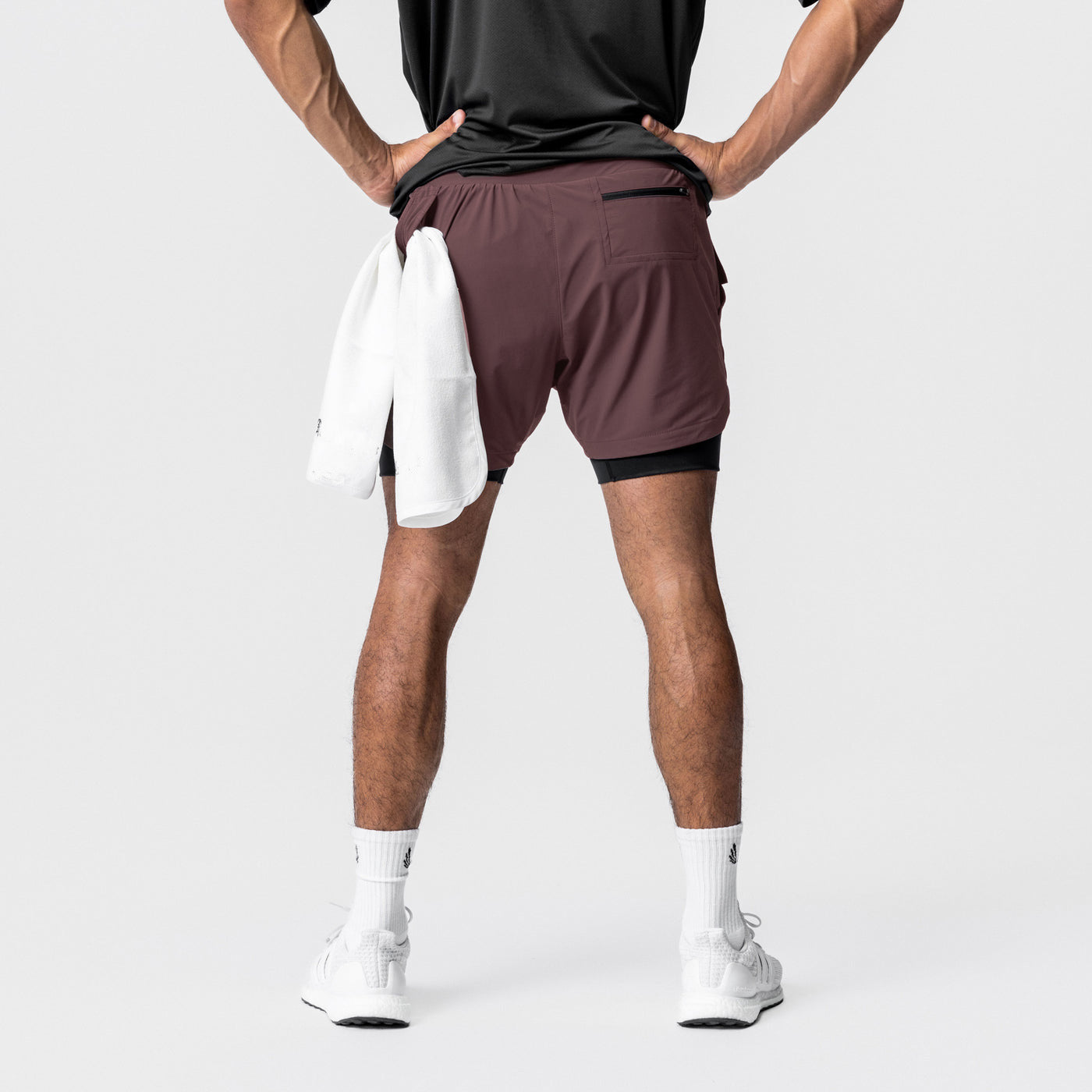Men’s 7-Inch Double-Layer Quick-Dry Running Shorts