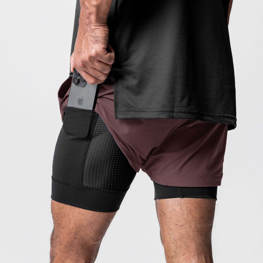 Men’s 7-Inch Double-Layer Quick-Dry Running Shorts