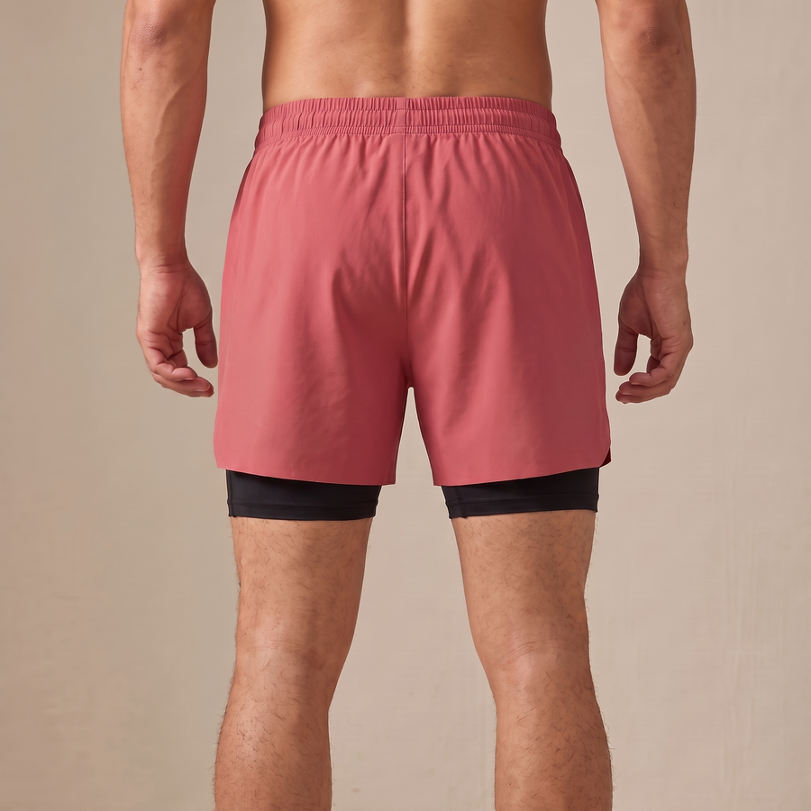 Breathable Men’s Training Shorts with Built-In Compression