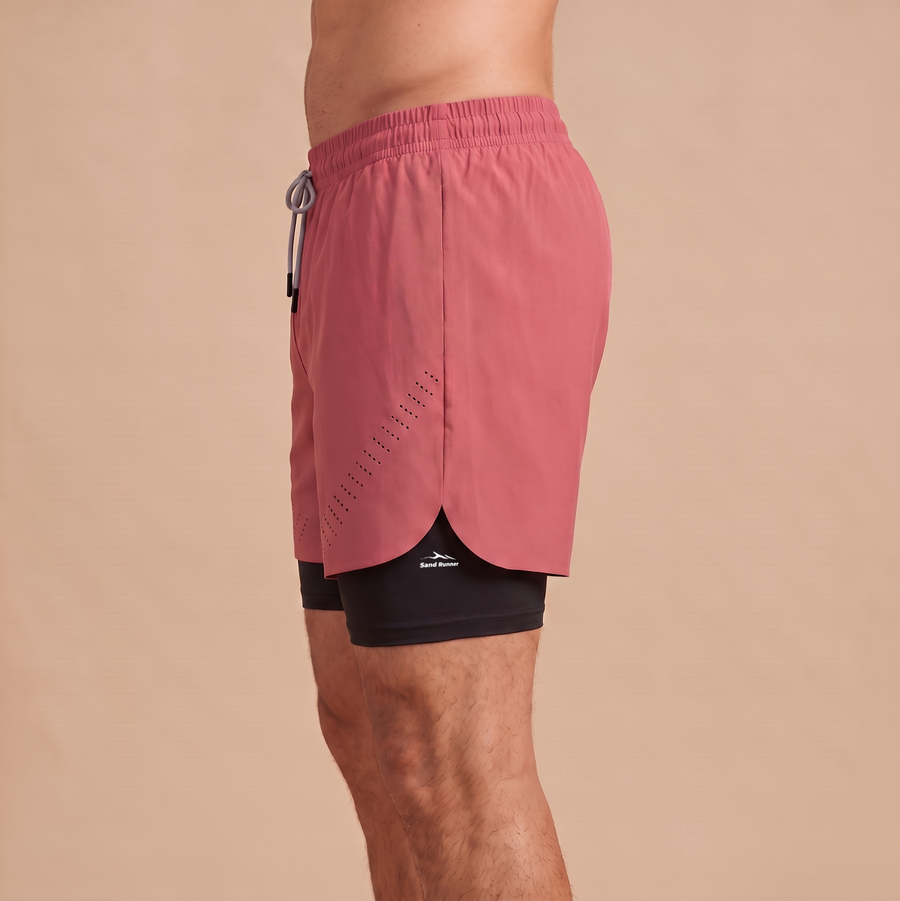 Breathable Men’s Training Shorts with Built-In Compression