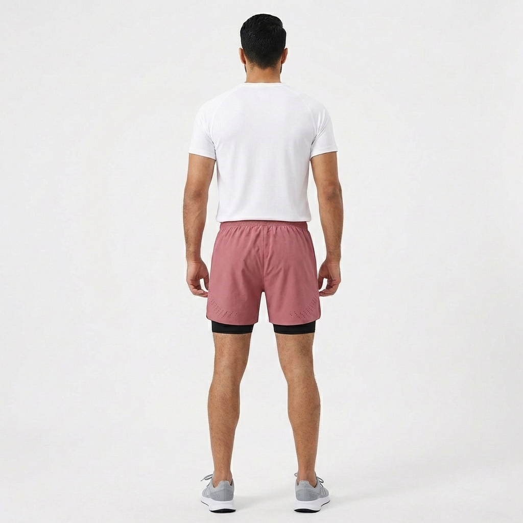 Breathable Men’s Training Shorts with Built-In Compression