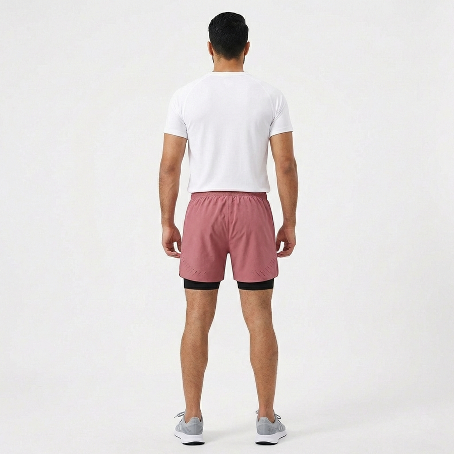 Breathable Men’s Training Shorts with Built-In Compression