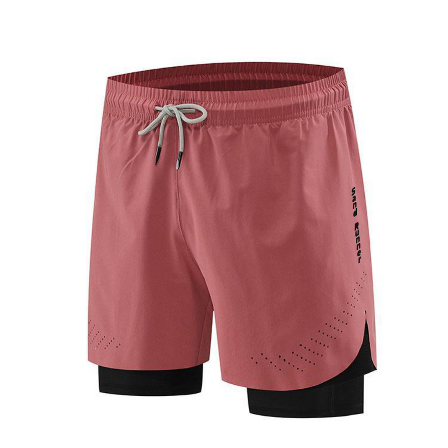 Breathable Men’s Training Shorts with Built-In Compression
