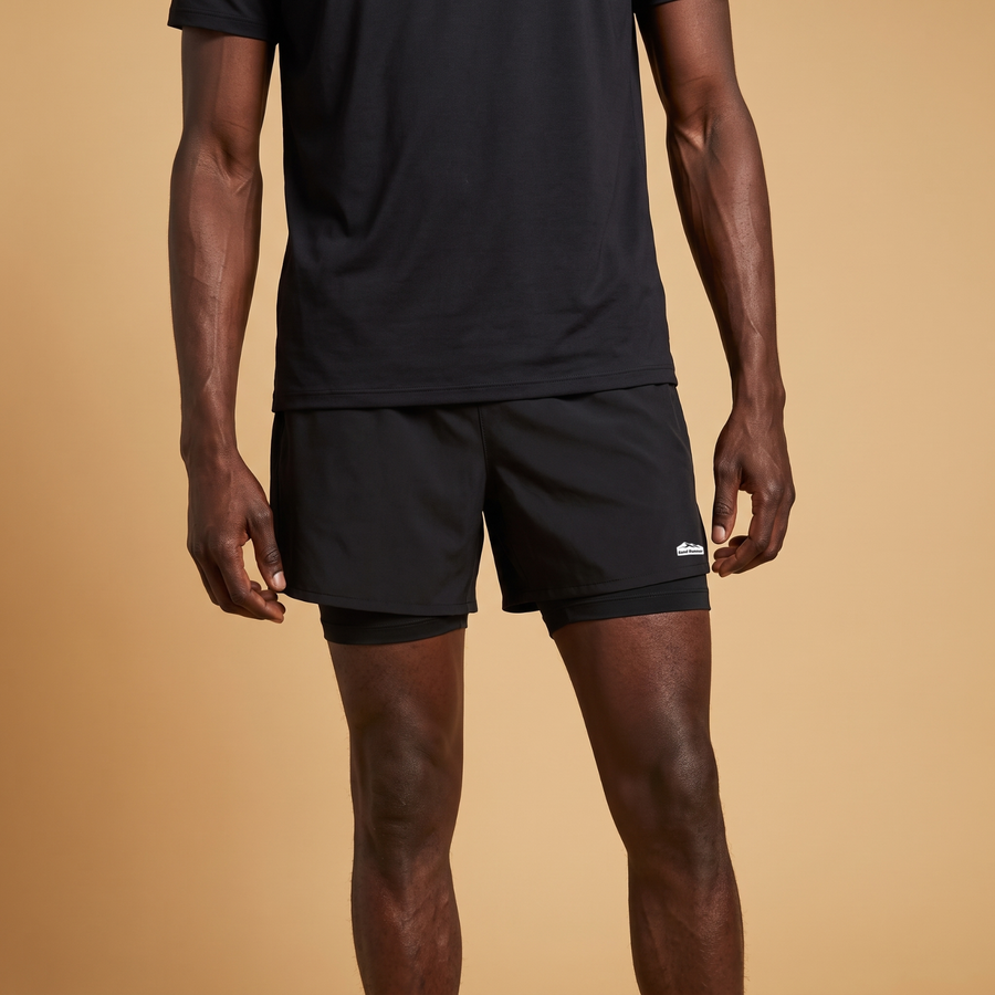 Men’s 7-Inch Double-Layer Quick-Dry Running Shorts