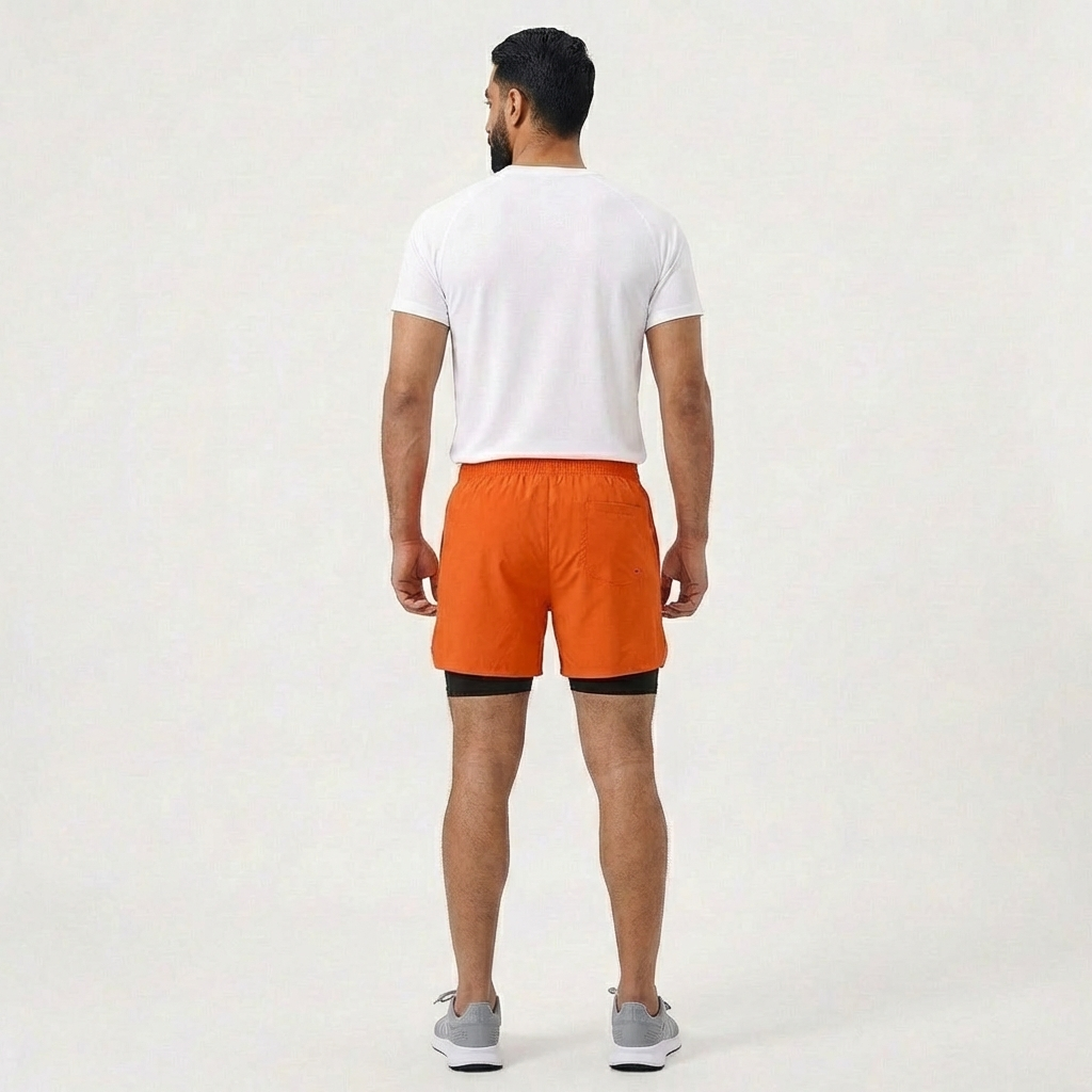 Breathable Men’s Training Shorts with Built-In Compression
