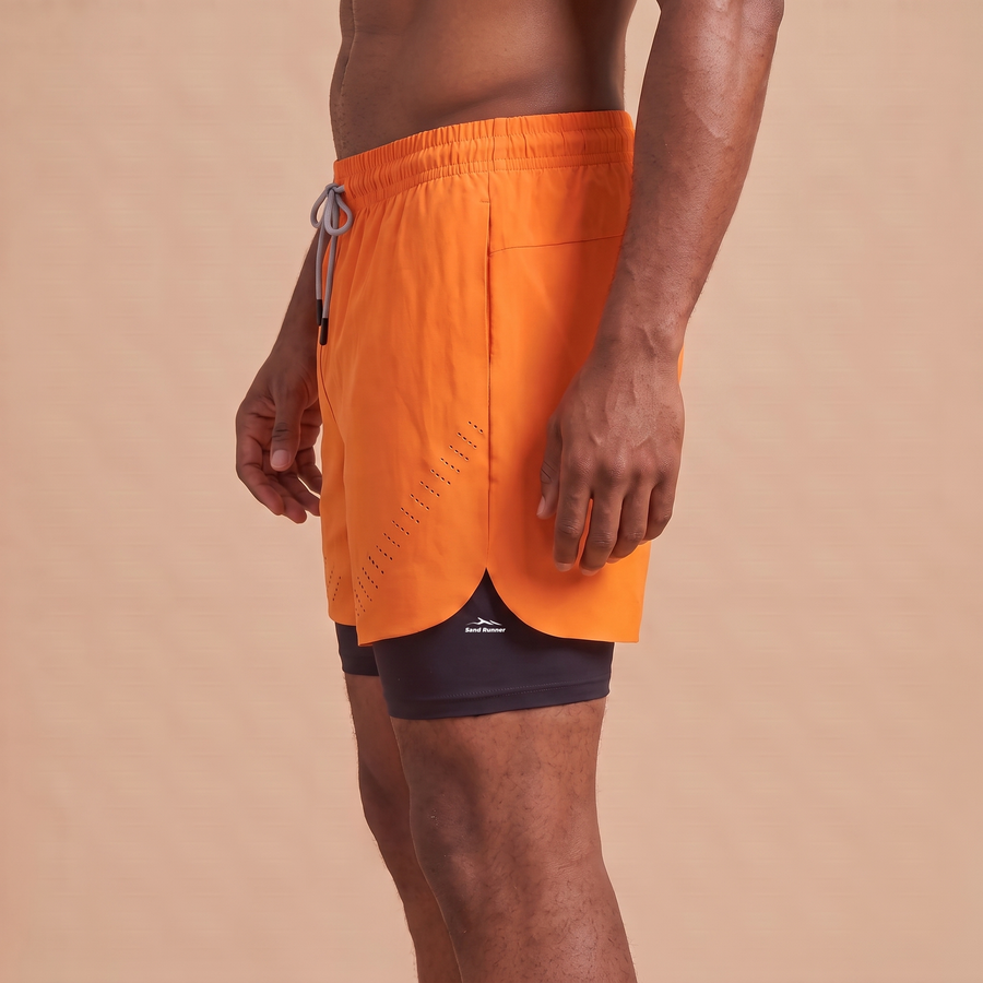 Breathable Men’s Training Shorts with Built-In Compression