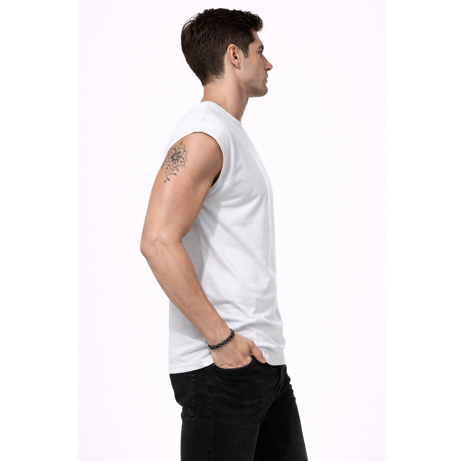 Men’s Sleeveless Performance Tee – Buttery Soft