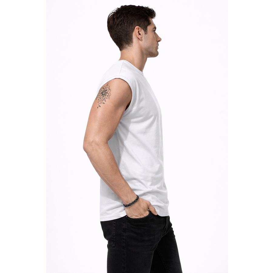 Men’s Sleeveless Performance Tee – Buttery Soft