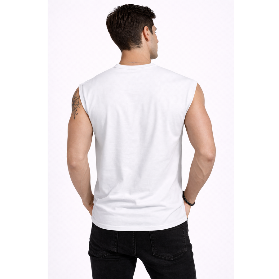 Men’s Sleeveless Performance Tee – Buttery Soft
