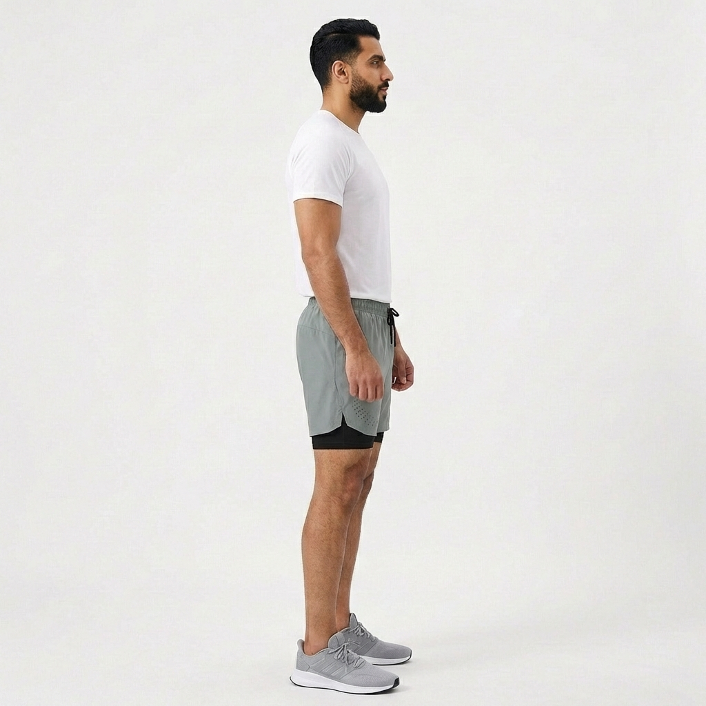 Breathable Men’s Training Shorts with Built-In Compression