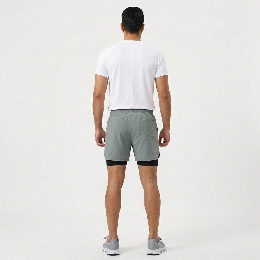 Breathable Men’s Training Shorts with Built-In Compression