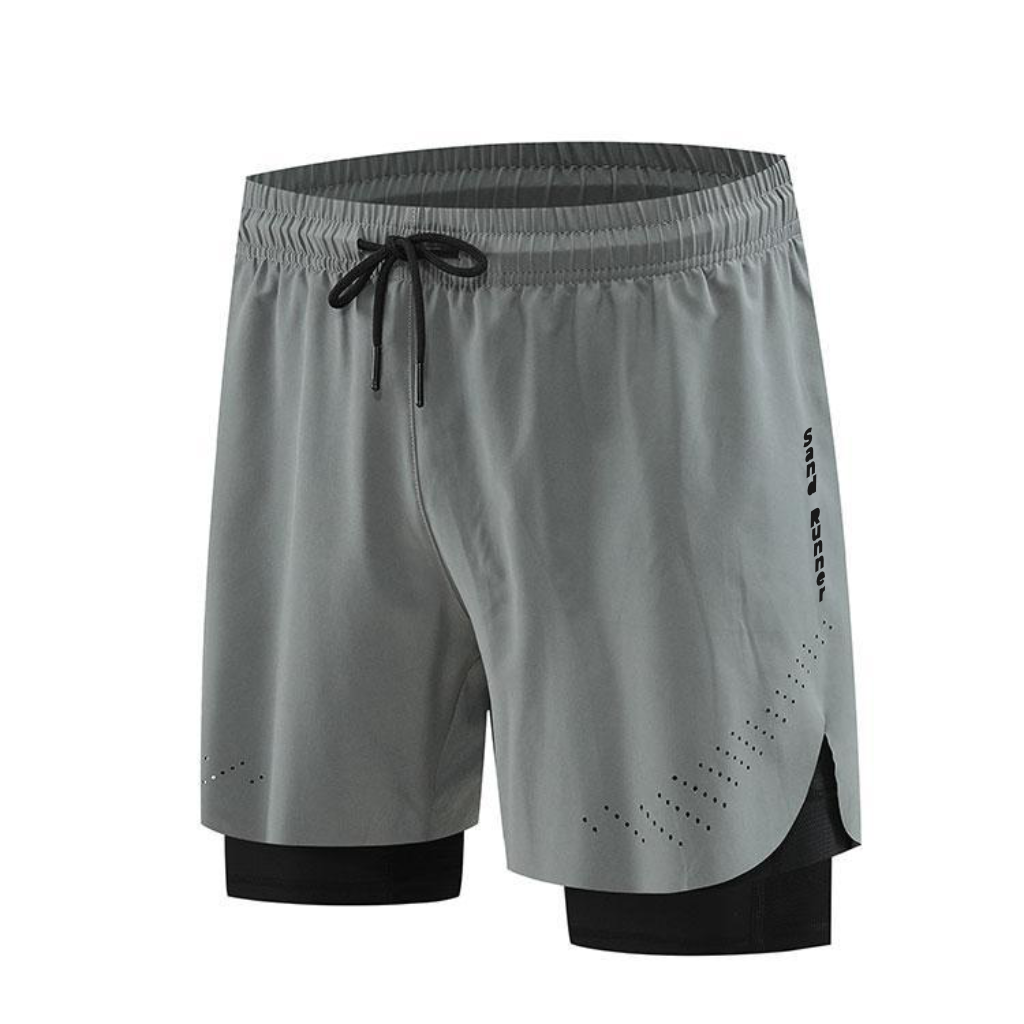 Breathable Men’s Training Shorts with Built-In Compression