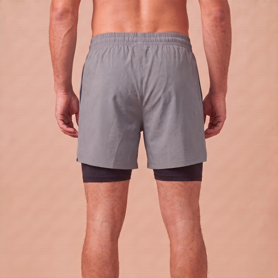 Breathable Men’s Training Shorts with Built-In Compression