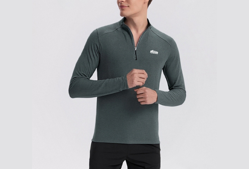 Men’s Long Sleeve Half-Zip Performance Top – Buttery Soft