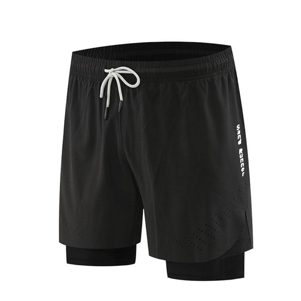 Breathable Men’s Training Shorts with Built-In Compression