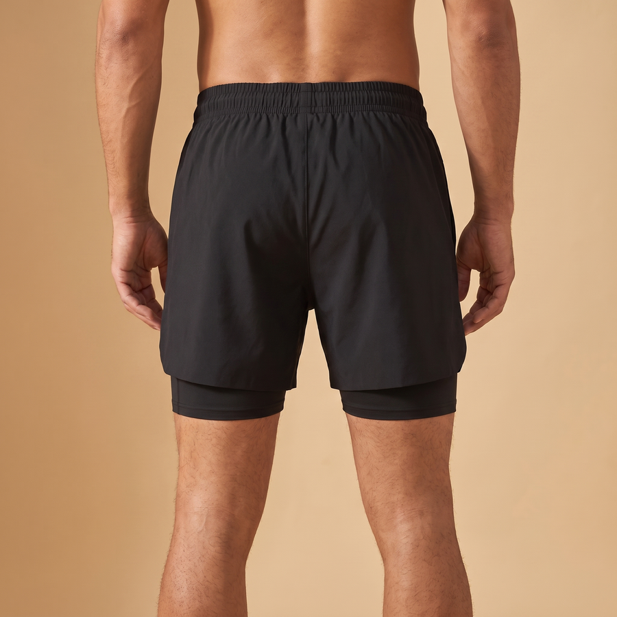 Breathable Men’s Training Shorts with Built-In Compression