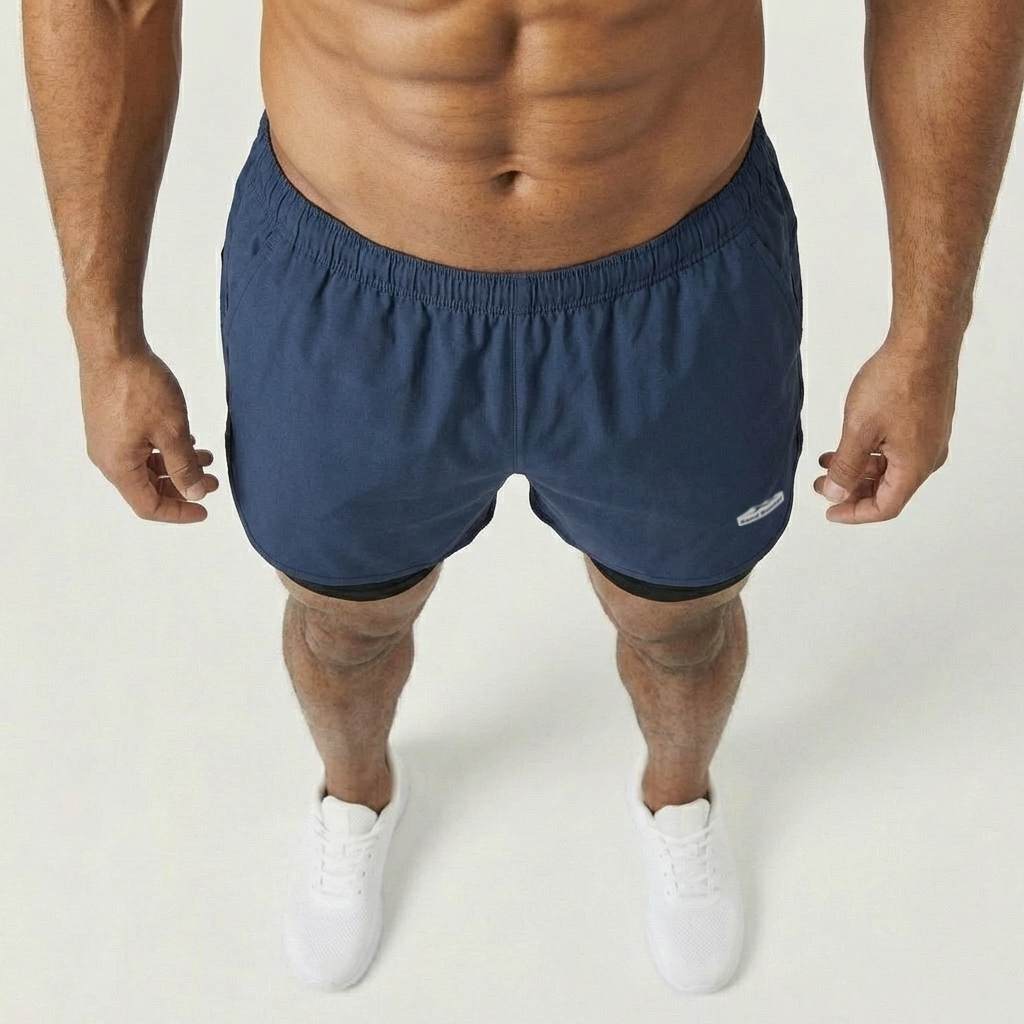 Men’s 2-in-1 Running Shorts with Inner Compression
