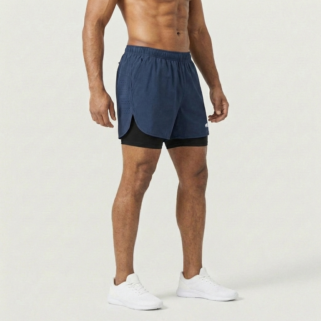 Men’s 2-in-1 Running Shorts with Inner Compression
