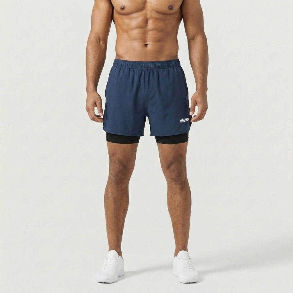 Men’s 2-in-1 Running Shorts with Inner Compression