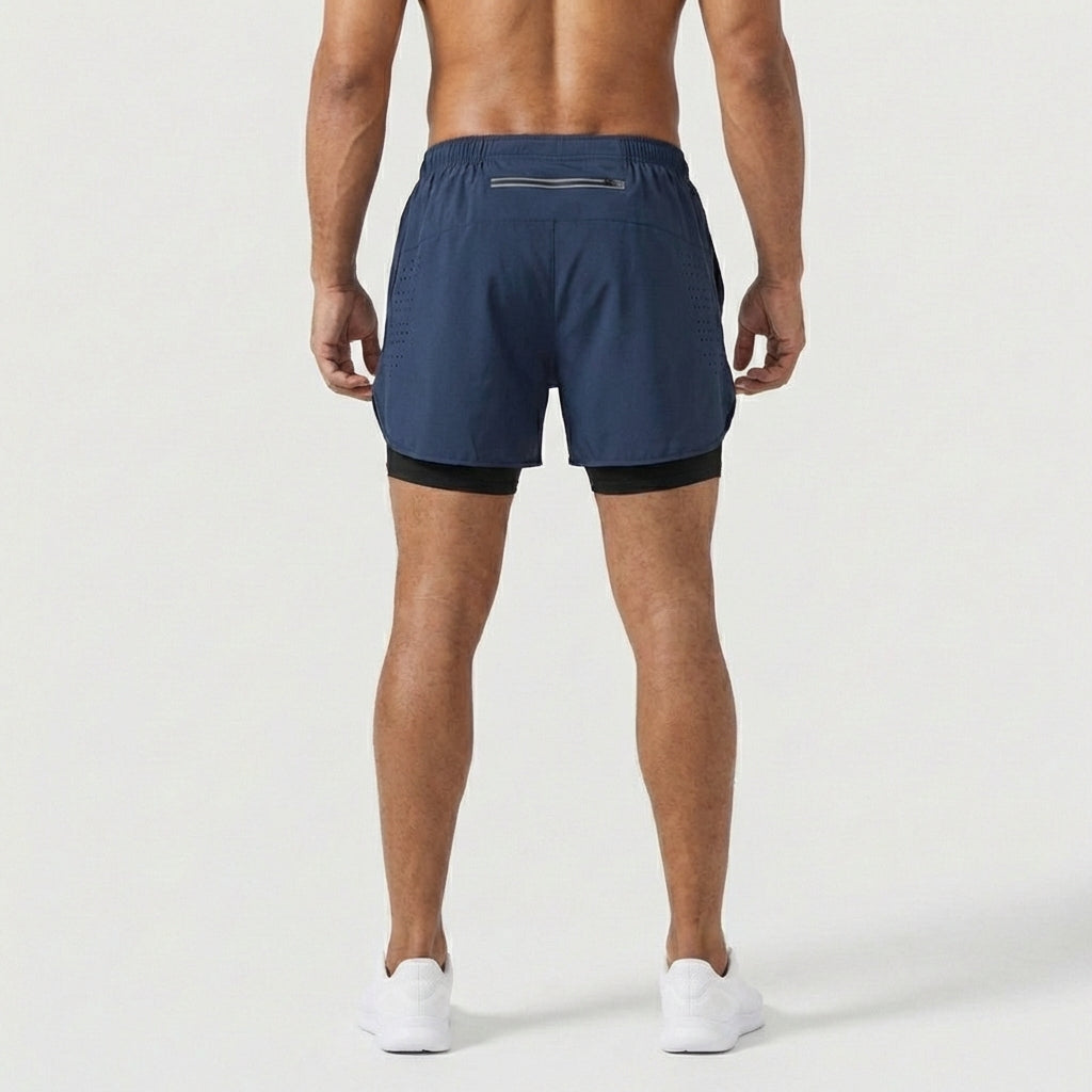Men’s 2-in-1 Running Shorts with Inner Compression