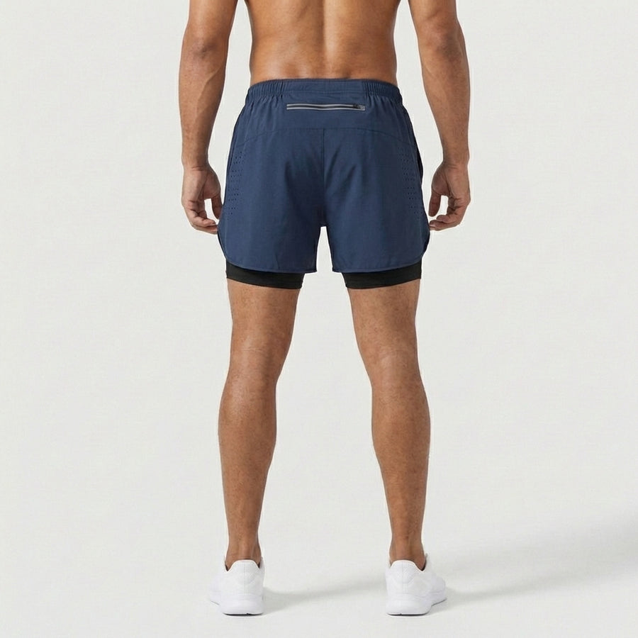 Men’s 2-in-1 Running Shorts with Inner Compression