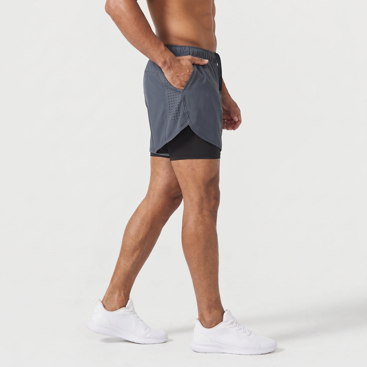 Men’s 2-in-1 Running Shorts with Inner Compression
