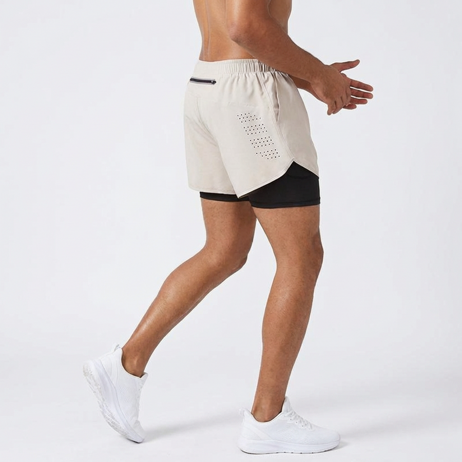 Men’s 2-in-1 Running Shorts with Inner Compression