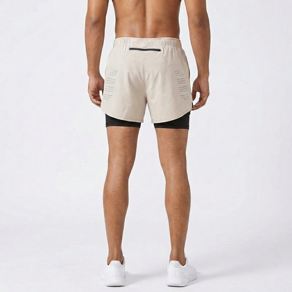 Men’s 2-in-1 Running Shorts with Inner Compression