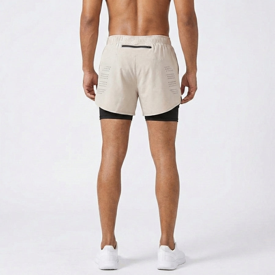 Men’s 2-in-1 Running Shorts with Inner Compression