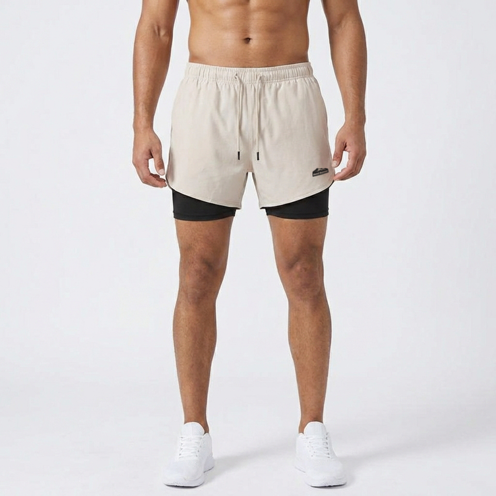 Men’s 2-in-1 Running Shorts with Inner Compression