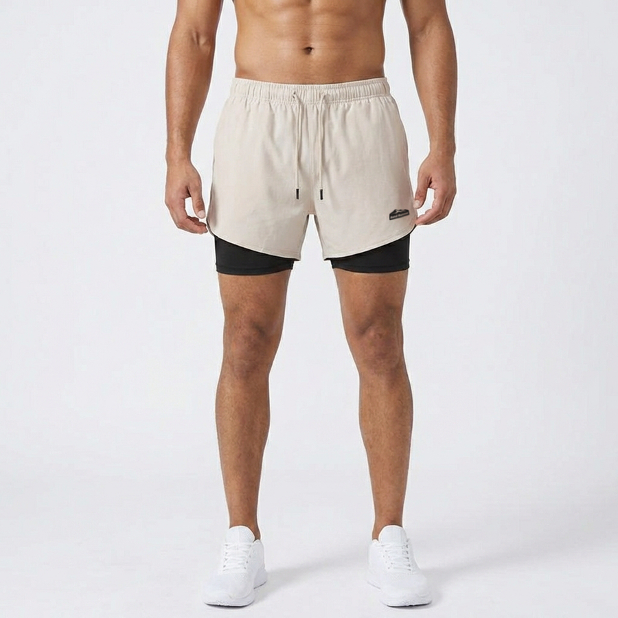 Men’s 2-in-1 Running Shorts with Inner Compression