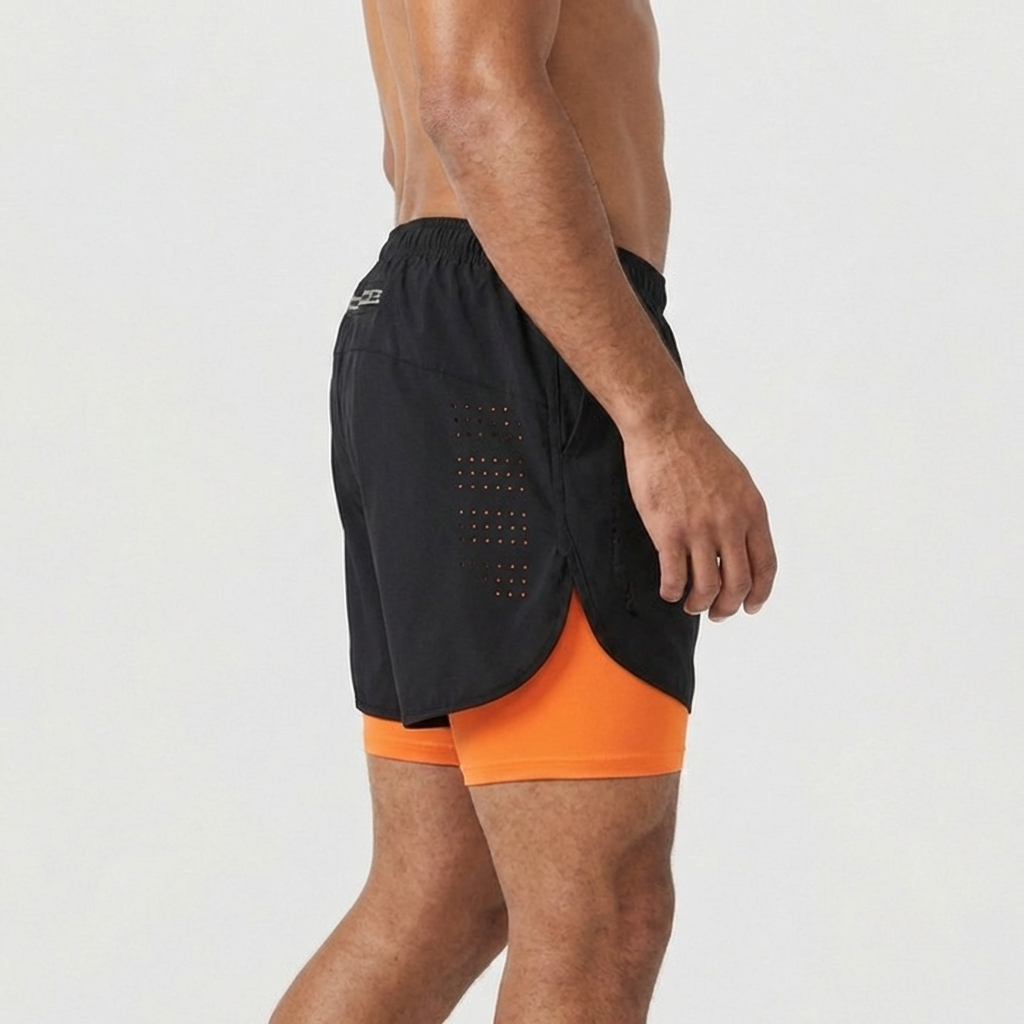 Men’s 2-in-1 Running Shorts with Inner Compression